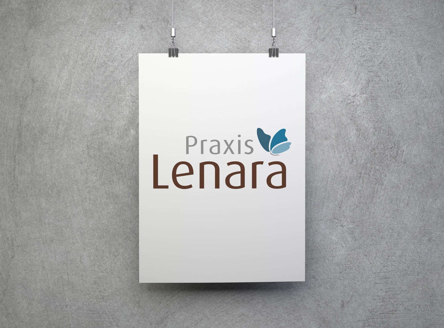Bild des designten Logos für Praxis Lenara