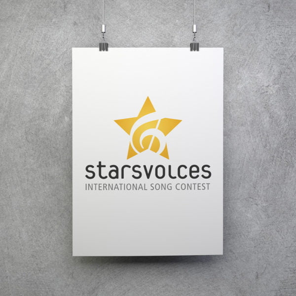 Bild des designten Logos für Starsvoices