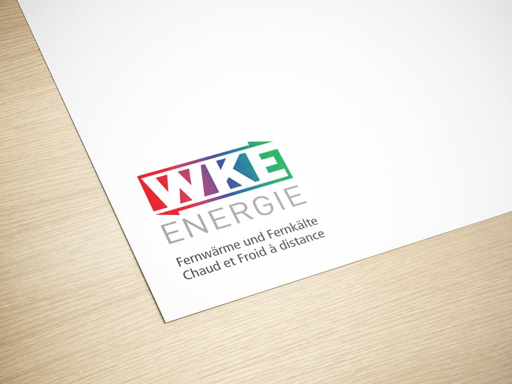 Logo redesign after | Graphic studio Milligan Design | WKE-Energie
